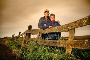 old farmer couple